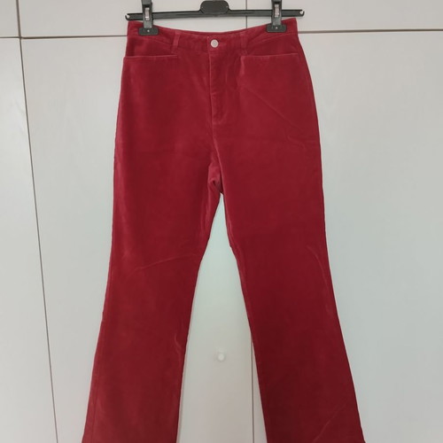 Talbots velvet trousers used, red velvet, cotton pants