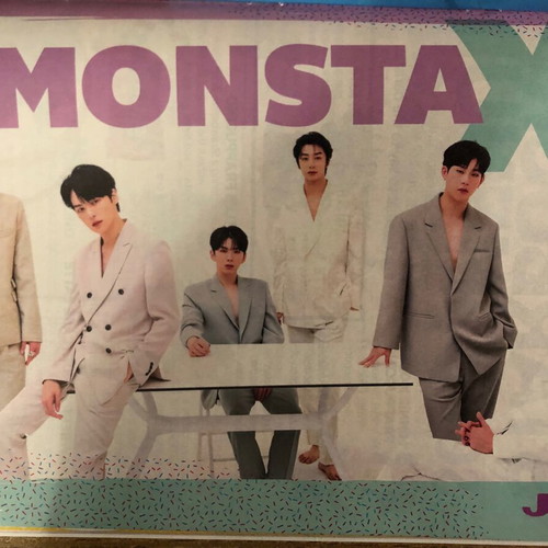 MonstaX J-14 poster new from magazine