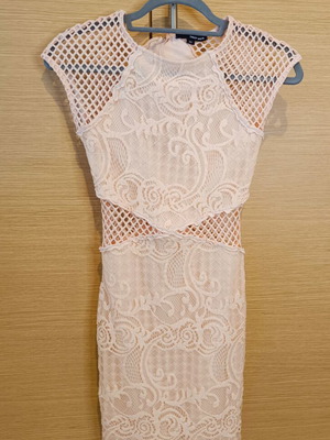 Tally Weijl midi dress pink size XS like new