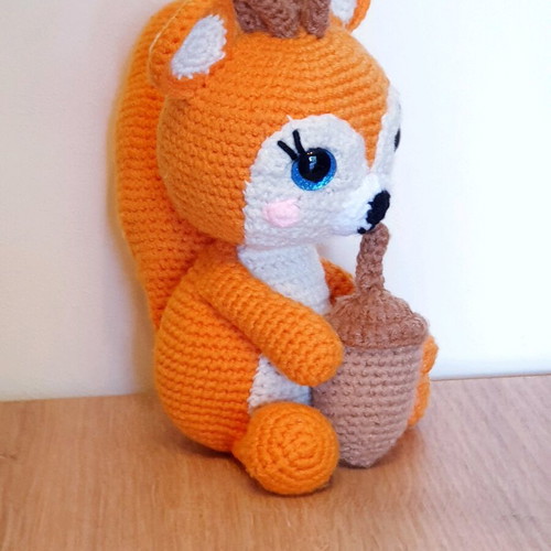 Amigurumi Squirrel Doll knitted handmade new
