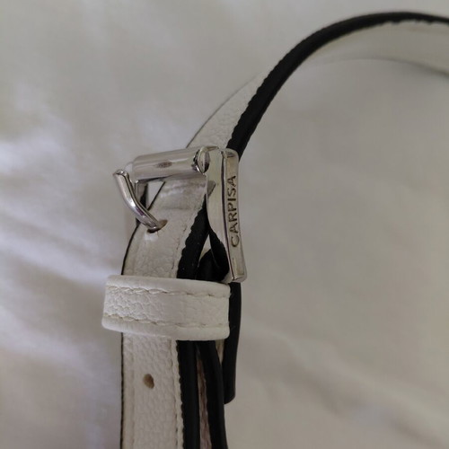 Caprice crossbody bag, blue and white