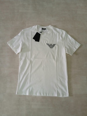 Emporio Armani men's white T-shirt, size M