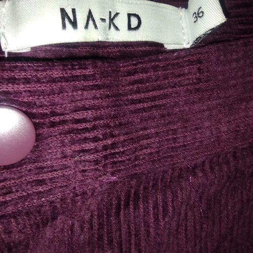 NA-KD Burgundy Plum Corduroy Pants Like New