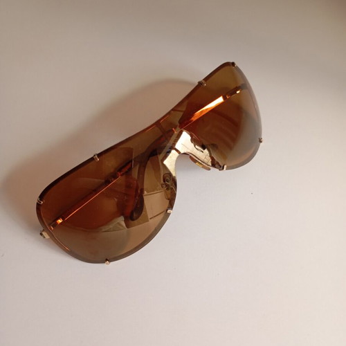 Versace vintage sunglasses unisex used, gold color