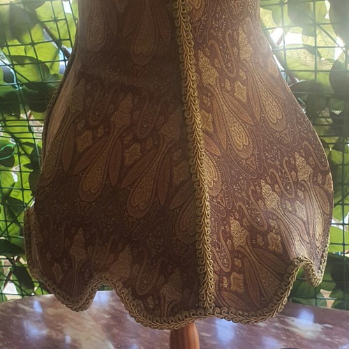 Table lamp with fabric shade, 60 cm height