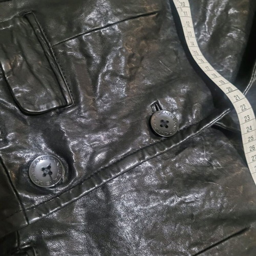 DKNY leather blazer like new, size Small, black