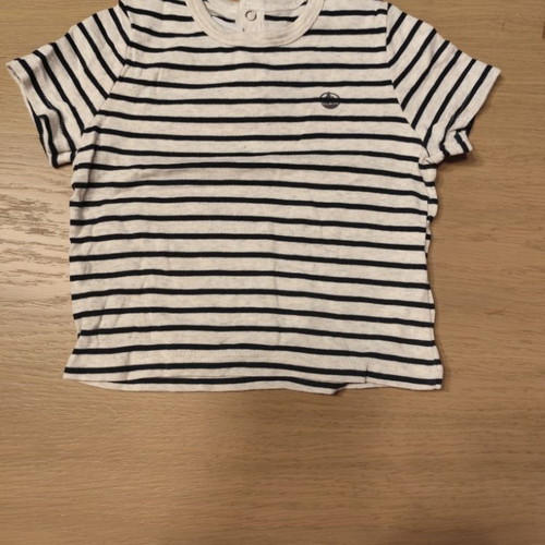 Petit Bateau baby short-sleeve shirt like new, 12 months, 74cm