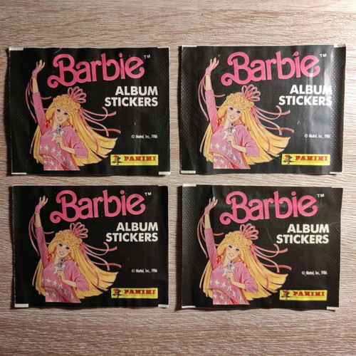 Barbie Rock Star 1986 stickers and packs used, Panini