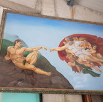 Large handmade painting used
