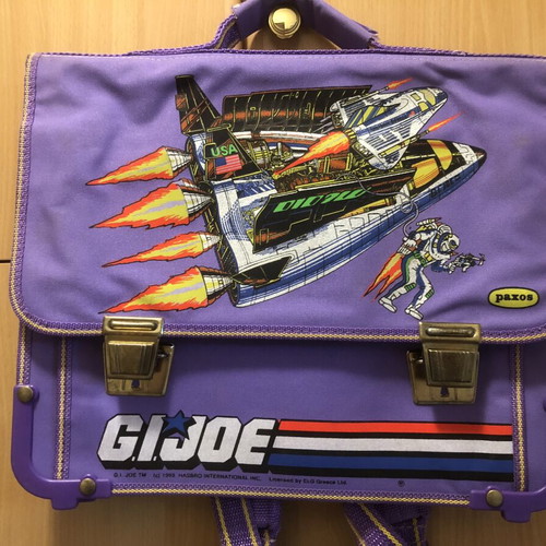 Vintage Paxos GI Joe School Bag new, collectible