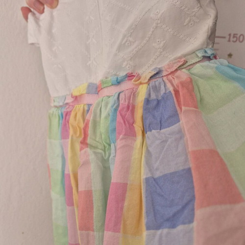 Baby dress 3-6 months summer with ribbon set like new, unworn
