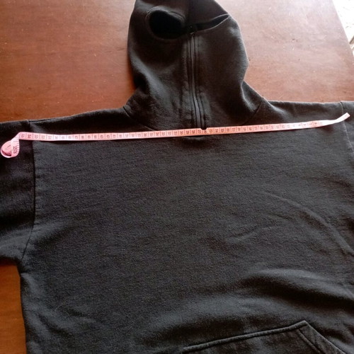 Full face sweatshirt used, black, unisex