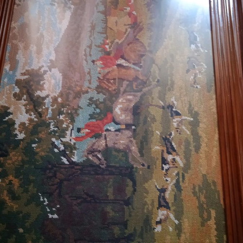Embroidery painting hunting theme new 97x47 cm
