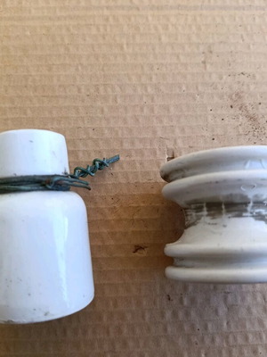 Porcelain insulators used