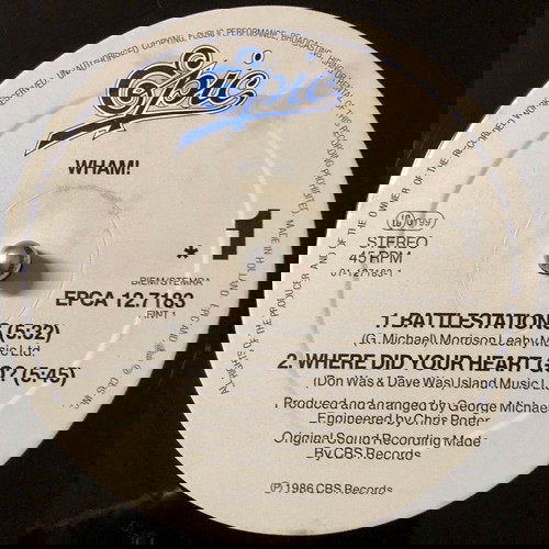 1986 Wham! – The Edge Of Heaven , Vinyl, 12", 45 RPM, Maxi-Single, Stereo