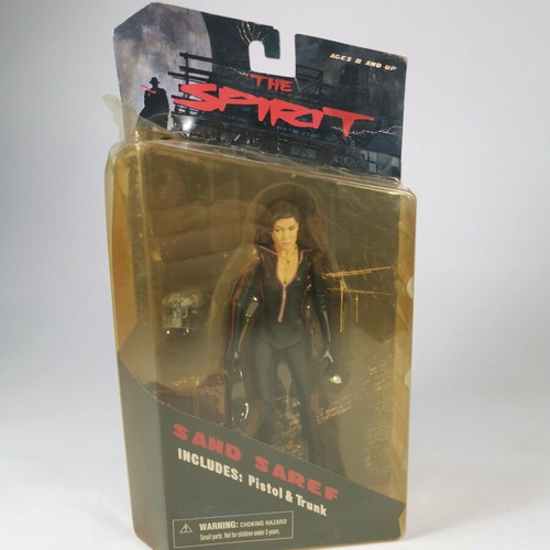 Mezco The Spirit Sand Saref action figure used, 2009, sealed