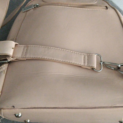 Doca backpack used, beige, with minor wear