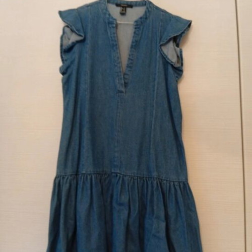 Denim dress Forever 21 small like new, blue