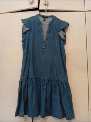 Denim dress Forever 21 small like new, blue