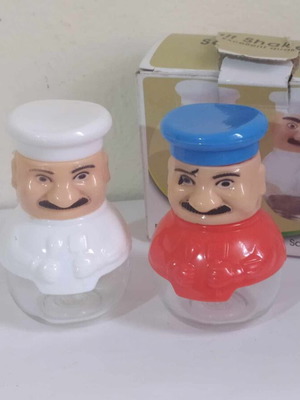 Αλατοπιπεριέρα Chefs καινούργιο σετ με ελαφρώς σκισμένο κουτάκι