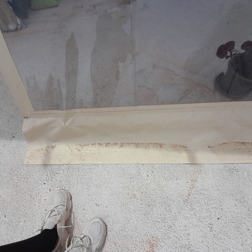 Nylon transparent awning like new, 2.5m height 3.3m length