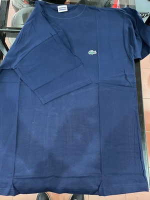 T-shirt L new dark blue cotton