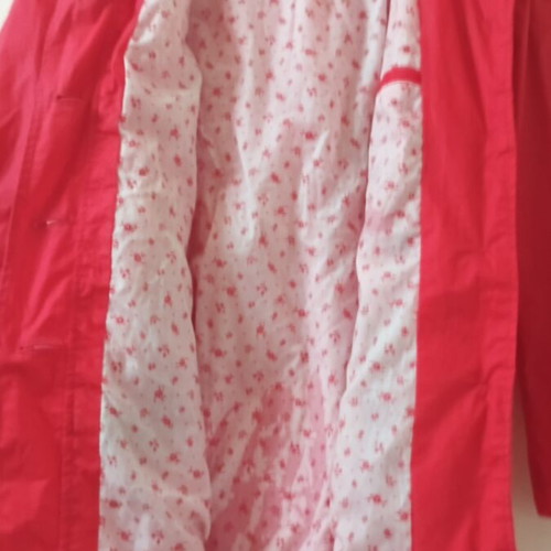 Women's coat with hood new, pink, size M