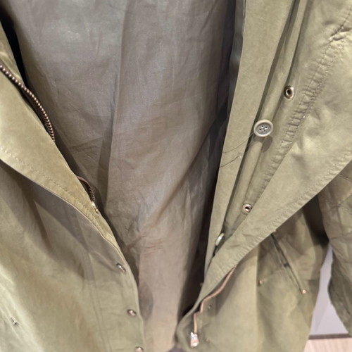 Μπουφάν χακί Zara μεταχειρισμένο με αφαιρούμενη επένδυση