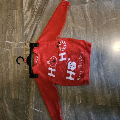 Prenatal Christmas sweater used, red, for 2-3 years old