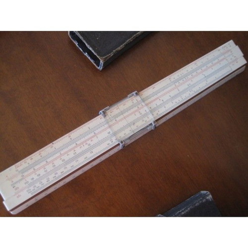 Faber-Castell 1/54 Darmstadt 400g 1937 used slide rule with clear plastic cursor