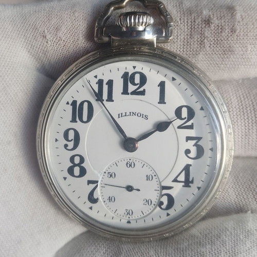 Illinois Bunn Special 60h type I used railroad pocket watch