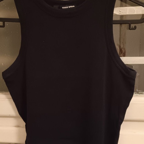 Tally Weijl crop top, black, size M