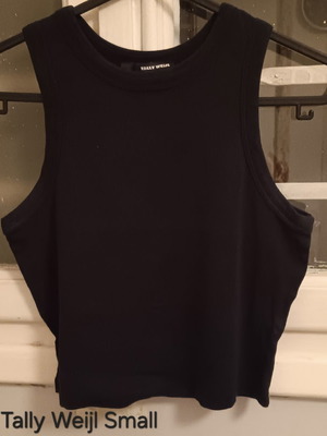 Tally Weijl crop top, black, size M