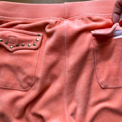Mymoo pink-coral velour tracksuit like new, size M/L