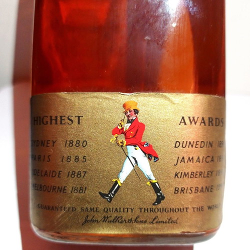 Collectible Johnnie Walker Red Label Scotch Whisky old bottle 1950s–60s