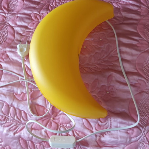 Ikea Smila Måne wall light almost like new, yellow moon