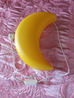 Ikea Smila Måne wall light almost like new, yellow moon