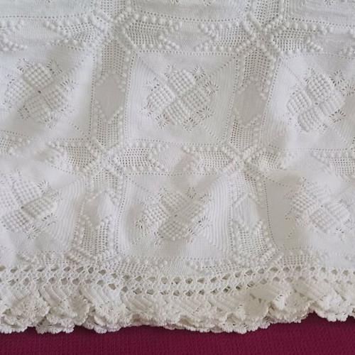 Κουβέρτα χειροποίητη 100% βαμβακερή boho, 180x200, καινούργια