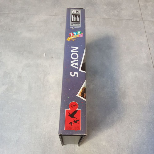 Now 5 VHS tape used with 20 music video clips from 1980s