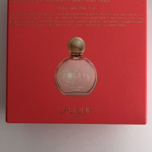 Lalique Soleil Hair Mist used, 50 ml