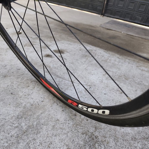 Road bike 29 inch used, red, with gears