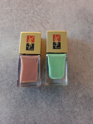 Yves Saint Laurent Vintage Manucure Couture Nail Polish No 5 & No 7 like new