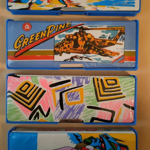 Vintage Pencil Cases set of 4 new