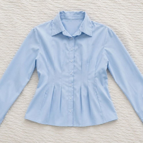 Shein office baby blue shirt like new, size Large