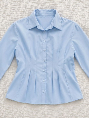 Shein office baby blue shirt like new, size Large