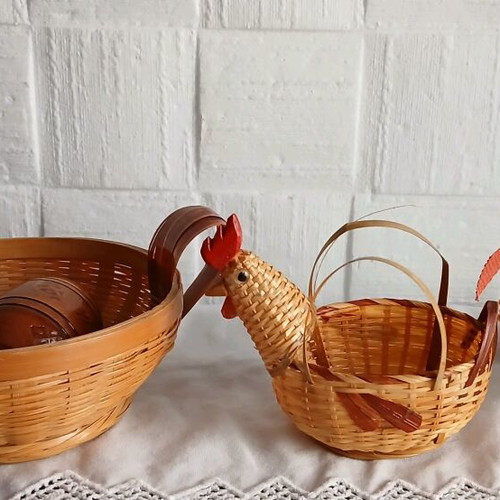 Easter baskets used, pack of 3, small size