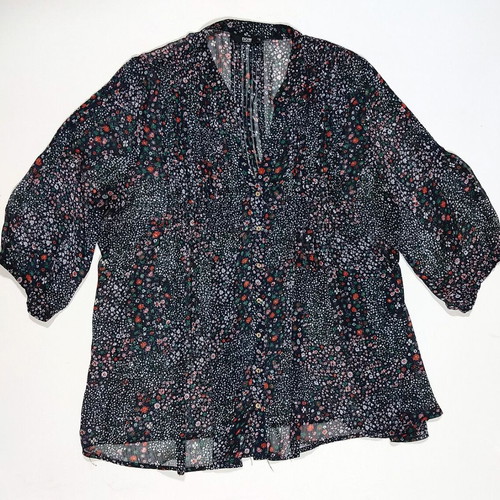 Liberty muslin shirt XL like new, blue, airy fabric