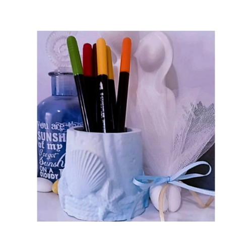 Handmade bombonieres with ceramic pencil holder, custom colors