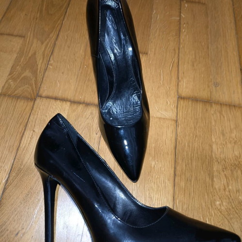 Sante patent leather pointed pumps size 41 used, 10cm heel