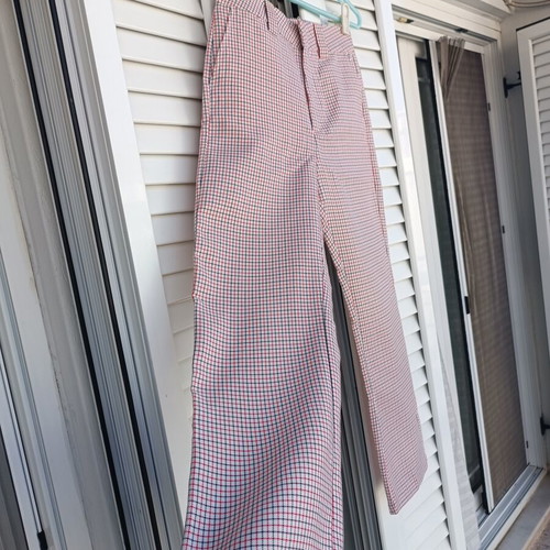 Summer checked pants Pull & Bear small, like new, bootcut straight fit